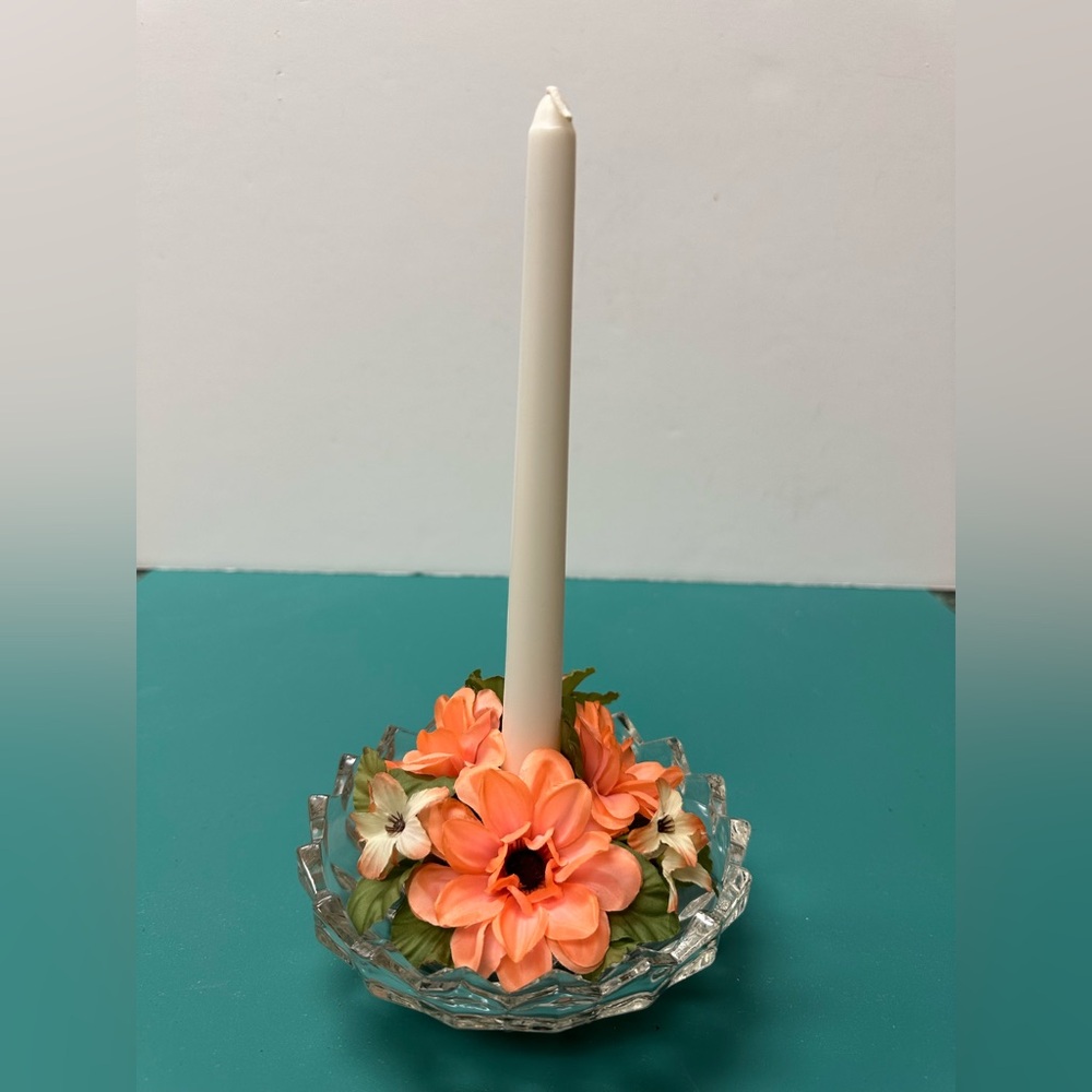 Candle HolderCrystal Fostoria American Pattern by Indiana Glass